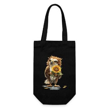 Meerschweinchen - Geschenkbeutel für Flaschen - Schwarz - Vorne