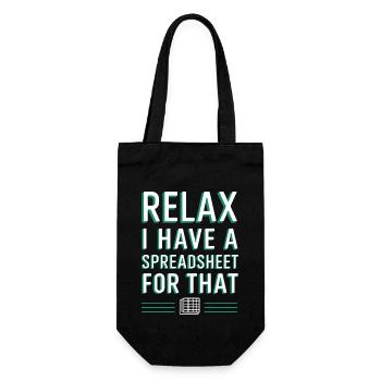 Détendez-vous, j’ai une feuille de calcul pour ce comptable - Sac à bouteille - noir - Devant