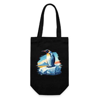 Penguins Penguin - Gift Bag for Bottles - black - Front
