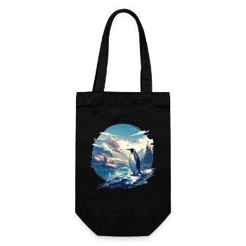 Penguins Penguin - Gift Bag for Bottles - black - Front