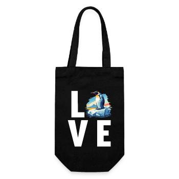 Penguins Penguin - Gift Bag for Bottles - black - Front