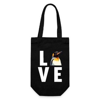 Penguins Penguin - Gift Bag for Bottles - black - Front