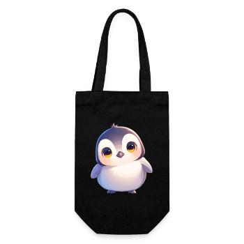 Penguins Penguin - Gift Bag for Bottles - black - Front