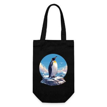 Penguins Penguin - Gift Bag for Bottles - black - Front