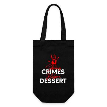 Murder Mystery Dinner Fun Night - Gift Bag for Bottles - black - Front