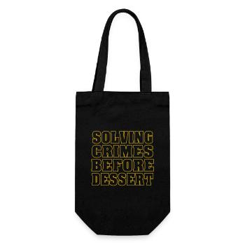 Murder Mystery Dinner Fun Night - Gift Bag for Bottles - black - Front