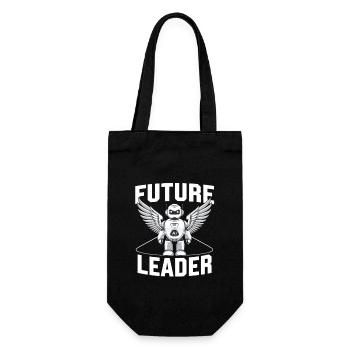 Future Leader AI Robot with Wings - Gift Bag for Bottles - black - Front