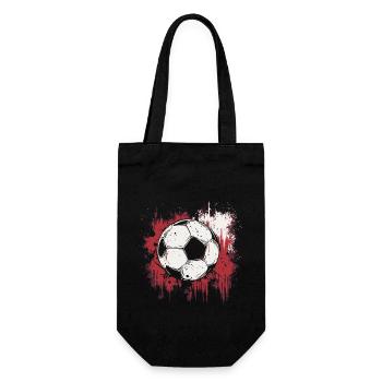 Red Splash of Color Soccer - Sports d’équipe cool - Sac à bouteille - noir - Devant