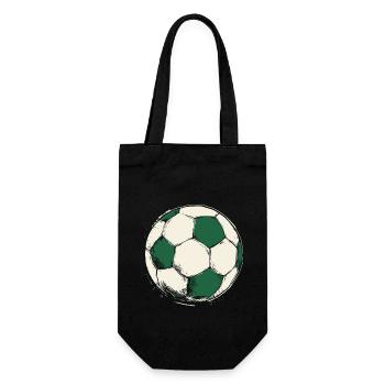 Green football for teams and clubs - Gift Bag for Bottles - black - Front