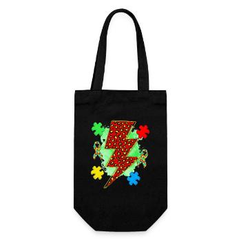 Autism - Gift Bag for Bottles - black - Front