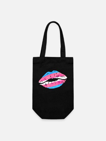 Transgender Trans LGBT Pride - Geschenkbeutel für Flaschen - Schwarz