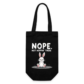 Lapin Conception d’animaux sarcastiques - Sac à bouteille - noir - Devant