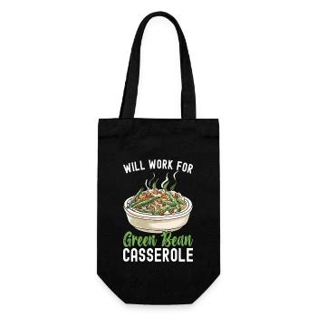 Casserole de haricots verts - Sac à bouteille - noir - Devant