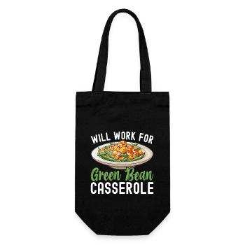 Casserole de haricots verts - Sac à bouteille - noir - Devant