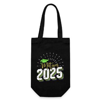 MATURA 2025 Maturant Matura Geschafft Lustiges - Geschenkbeutel für Flaschen - Schwarz - Vorne