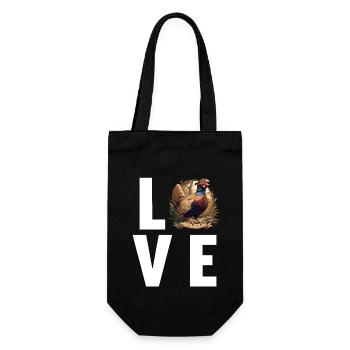 Pheasants Pheasant - Gift Bag for Bottles - black - Front