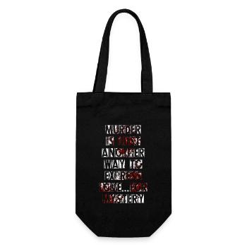 Murder Mystery Dinner Fun Night - Gift Bag for Bottles - black - Front
