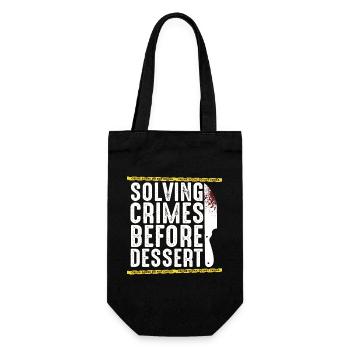 Murder Mystery Dinner Fun Night - Gift Bag for Bottles - black - Front