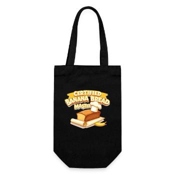 Banana Bread Lover Baking Enthusiast Cozy - Gift Bag for Bottles - black - Front