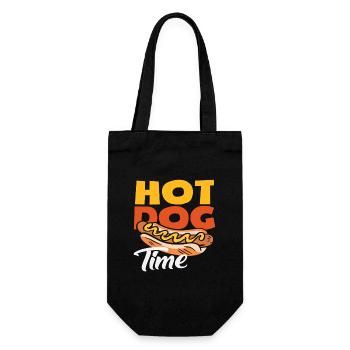 L’heure du hot-dog pour les amateurs de hot-dogs - Sac à bouteille - noir - Devant