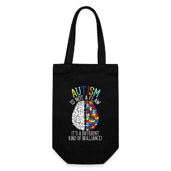 Autist Autism - Different Kind Of Brilliance - Gift Bag for Bottles - black - Front