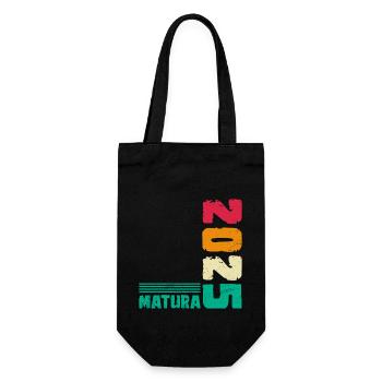 MATURA 2025 Maturanten Matura Abschluss Matura - Geschenkbeutel für Flaschen - Schwarz - Vorne