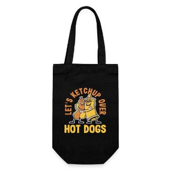 Parlons de hot-dogs Ketchup Amateur de hot-dogs - Sac à bouteille - noir - Devant