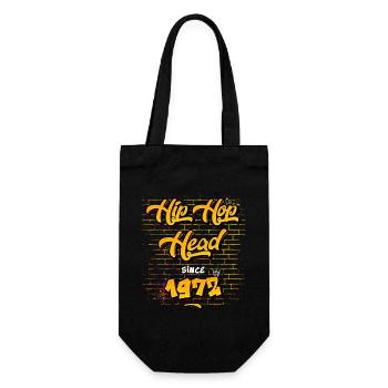 Hip-Hop Head Since 1972 - 53 Years of Fresh Rhymes - Gift Bag for Bottles - black - Front