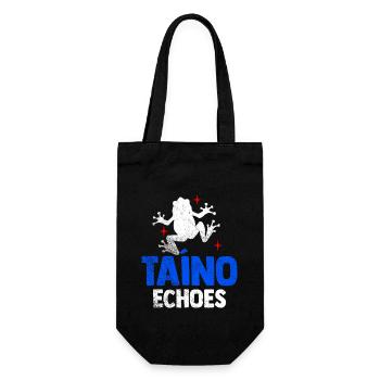 Taíno Echoes Caribbean Ancestry Pride - Gift Bag for Bottles - black - Front