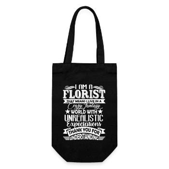 Florist Crazy Fantasy Florist - Gift Bag for Bottles - black - Front