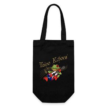Taíno Echoes Caribbean Ancestry Pride - Gift Bag for Bottles - black - Front