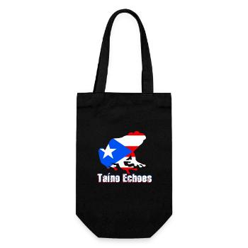 Taíno Echoes Caribbean Ancestry Pride - Gift Bag for Bottles - black - Front