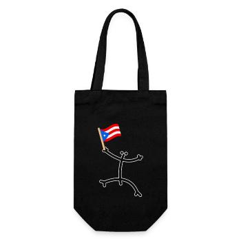Taíno Echoes Caribbean Ancestry Pride - Gift Bag for Bottles - black - Front