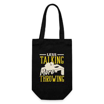 Cornhole Lovers Moins parler Plus Lancer - Sac à bouteille - noir - Devant