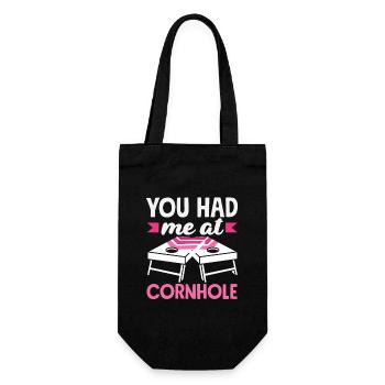 Tu m’as eu à cornhole lover - Sac à bouteille - noir - Devant