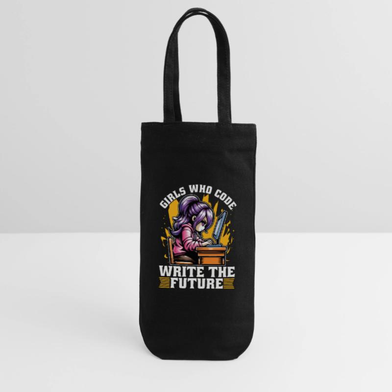 Coder Girls Who Code Write The Future Developer Gift Bag for Bottles