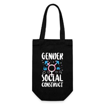 Fierté LGBT transgenre - Sac à bouteille - noir - Devant