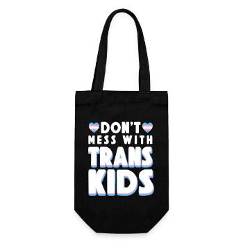 Fierté LGBT transgenre - Sac à bouteille - noir - Devant