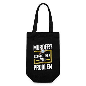 Meurtre Mystère Tenue de dîner, Fête, Scène de crime - Sac à bouteille - noir - Devant