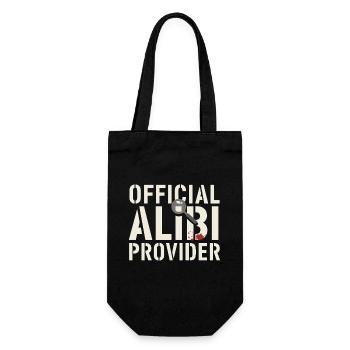 Meurtre Mystère Tenue de dîner, Fête, Scène de crime - Sac à bouteille - noir - Devant