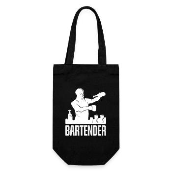 Barman Artful Silhouette Motif - Sac à bouteille - noir - Devant