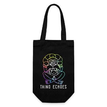 Taíno Echoes Caribbean Ancestry Pride - Gift Bag for Bottles - black - Front