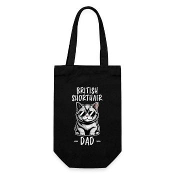 British Shorthair Dire Drôle de Chats Cadeau - Sac à bouteille - noir - Devant