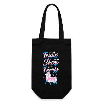 Transgender Trans LGBT Pride - Gift Bag for Bottles - black - Front