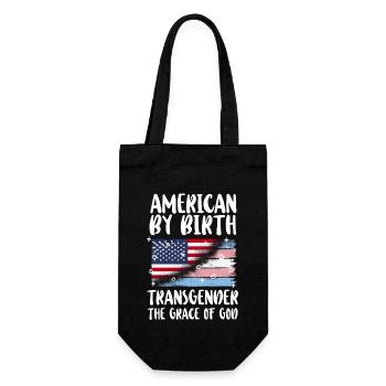 Transgender Trans LGBT Pride - Gift Bag for Bottles - black - Front