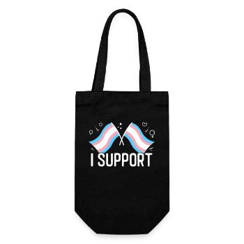 Fierté LGBT transgenre - Sac à bouteille - noir - Devant