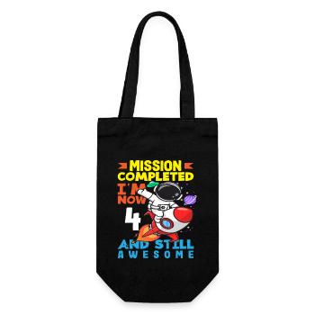 Mission accomplie J’ai maintenant 4 ans et je suis toujours - Sac à bouteille - noir - Devant