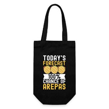 Venezuelan Arepas - Gift Bag for Bottles - black - Front