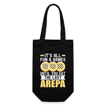 Venezuelan Arepas - Gift Bag for Bottles - black - Front