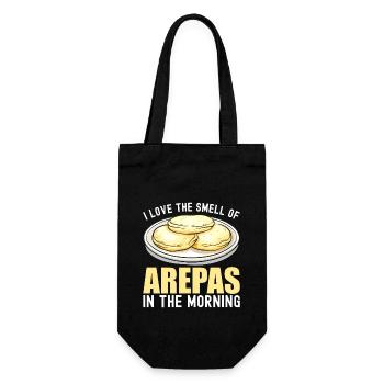 Venezolanische Arepas - Geschenkbeutel für Flaschen - Schwarz - Vorne